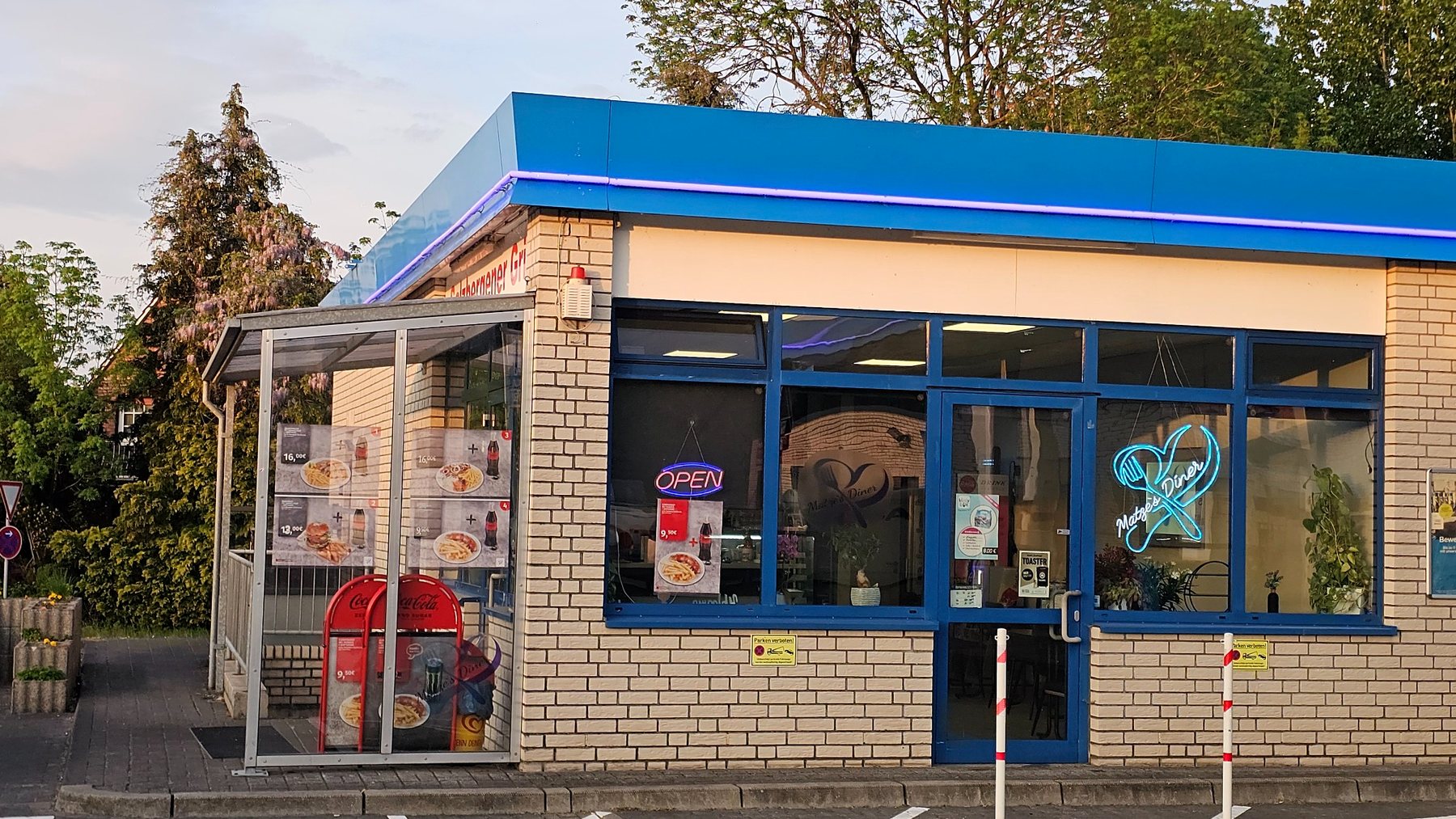 Außenansicht von Matze's Diner in Salzbergen